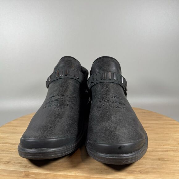 BZees Barista Womens 6 M Ankle Boot Black Slip on Shoes - Picture 2 of 8